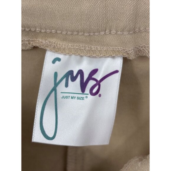 JMS Just My Size Pull On Pant Stretch Shorts Tan Beige Size 4X NWOT - Picture 4 of 5